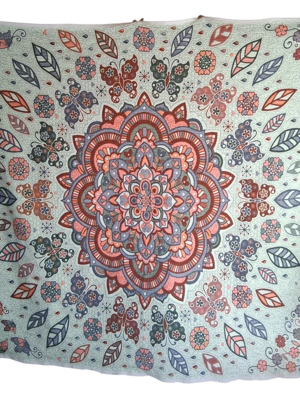 Bohemian Quilt Full / Queen Rust Orange